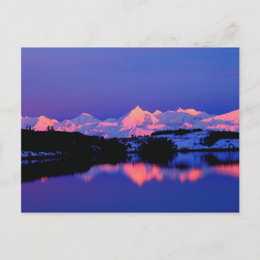 Het Alaskabereik grenst aan de Mt. Denali, Briefkaart (Voorkant)