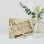 Het Album van de bruiloft sparen de Datum Briefkaart (Staand voorkant)