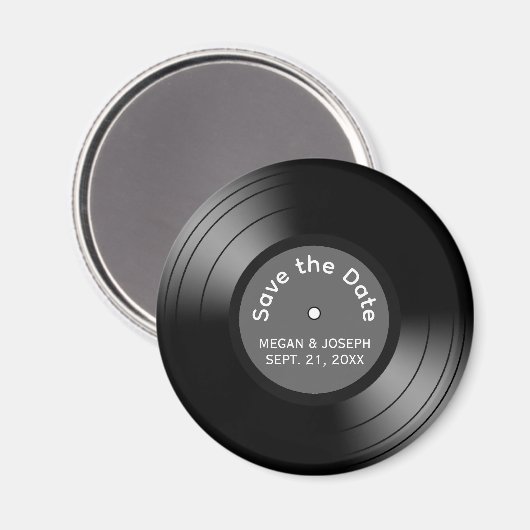 Het Album van het verslag sparen de Datum Magneet (Voorkant / Achterkant)