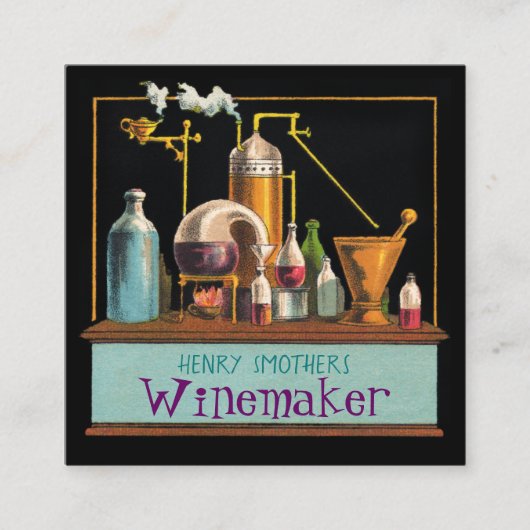 Het Alchemist Winemaker Square Visitekaartje (Voorkant)