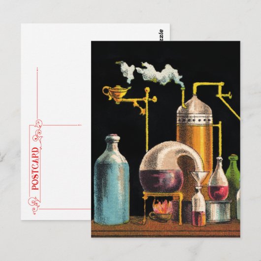 Het alchemistische Briefkaart (Voorkant / Achterkant)