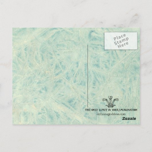 Het alchemistische Briefkaart (Achterkant)