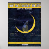 Het alcoholische blauw poster (Voorkant)