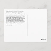 Het Aleut Memorial in Unalaska Briefkaart (Achterkant)