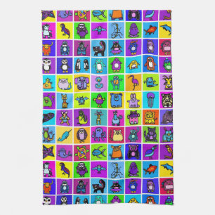 "Het alfabet boek" keukenhanddoek
