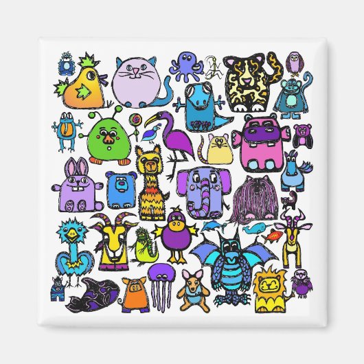 "het alfabet boek" - Magnet (Voorkant)