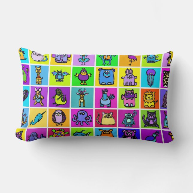 "Het alfabet boek" & Pinguïns kussen - Lumbar (Voorkant)