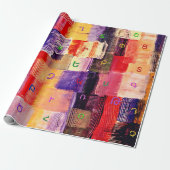 Het alfabet cadeaupapier (Uitgerold)