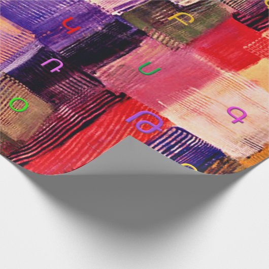 Het alfabet cadeaupapier (Hoek)