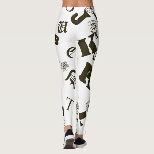 Het alfabet leggings (Achterkant)