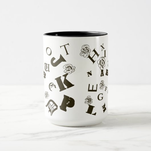 Het alfabet mok (Midden)