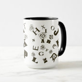 Het alfabet mok (Voorkant rechts)