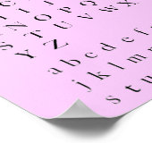 Het alfabet-Poster Poster (Hoek)