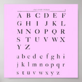 Het alfabet-Poster Poster (Voorkant)