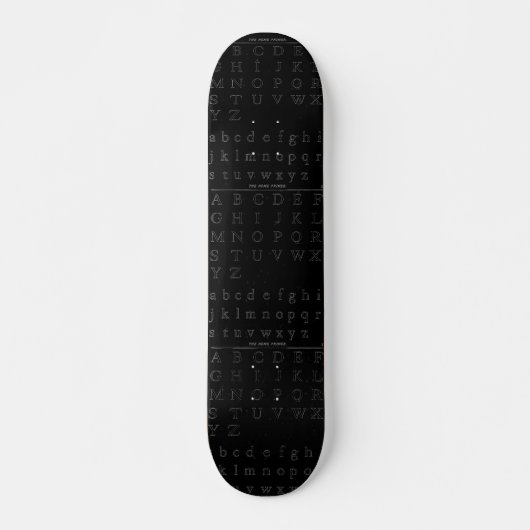 Het alfabet skateboard (Voorkant)