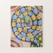 Het alfabet Snake Puzzle uit Denis Gaston Art Legpuzzel (Verticaal)