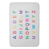 Het alfabet van ABC dat kleurrijke ABC-letters lee Badmat (Voorkant Verticaal)