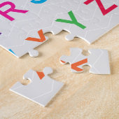 Het alfabet van ABC dat kleurrijke ABC-letters lee Legpuzzel (Zijkant)