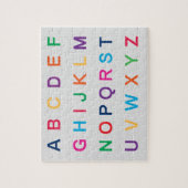 Het alfabet van ABC dat kleurrijke ABC-letters lee Legpuzzel (Verticaal)