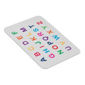 Het alfabet van ABC dat kleurrijke ABC-letters lee Magneet (Rechterzijde)