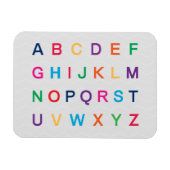 Het alfabet van ABC dat kleurrijke ABC-letters lee Magneet (Horizontaal)