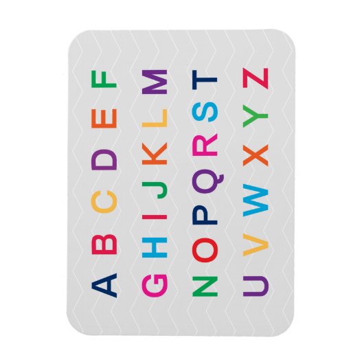 Het alfabet van ABC dat kleurrijke ABC-letters lee Magneet (Verticaal)