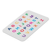 Het alfabet van ABC dat kleurrijke ABC-letters lee Magneet (Linkerzijde)