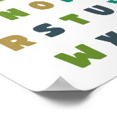 Het alfabet van ABC. Letters. POSTER & PRINTS (Hoek)
