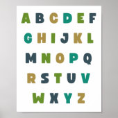 Het alfabet van ABC. Letters. POSTER & PRINTS (Voorkant)