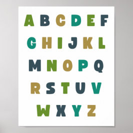 Het alfabet van ABC. Letters. POSTER & PRINTS