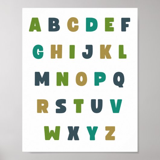 Het alfabet van ABC. Letters. POSTER & PRINTS (Voorkant)