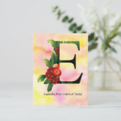 Het Alfabet van bloemen met de Achtergrond van de Briefkaart (Staand voorkant)