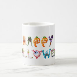 Het alfabet van de monsters koffiemok