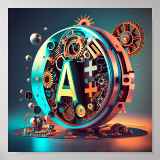 Het alfabet van de wereld poster