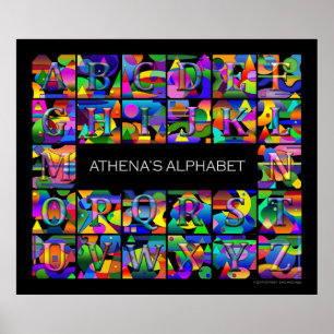 Het alfabet van je kind poster