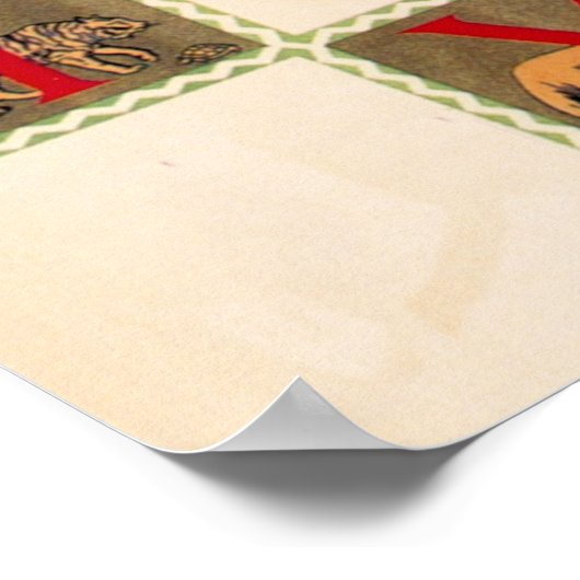 Het Alfabet Zoo Poster (Hoek)