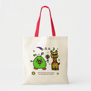 het alfabetboek - de letter A - boodschappentas Tote Bag