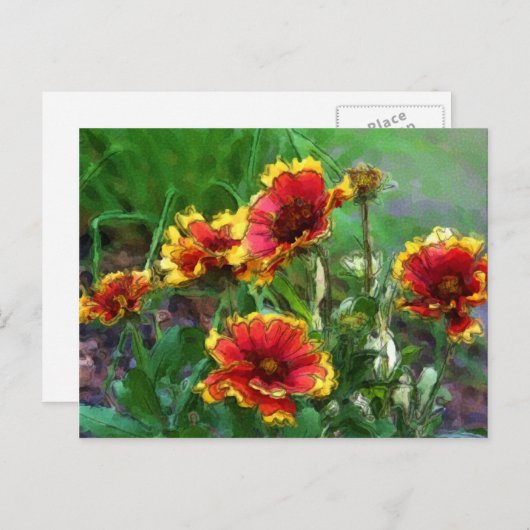 Het algemene Briefkaart van de Waterverf van (Voorkant / Achterkant)