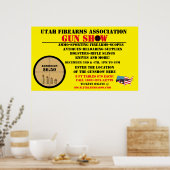 Het algemene Pistool Show Event Gedetailleerd pict Poster (Keuken)