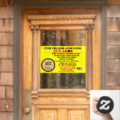 Het algemene Pistool Show Event Gedetailleerd pict Raamsticker (Huis Deur)