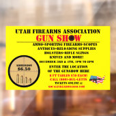 Het algemene Pistool Show Event Gedetailleerd pict Raamsticker (Vel 2)