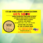 Het algemene Pistool Show Event Gedetailleerd pict Raamsticker (Vel 3)