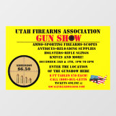 Het algemene Pistool Show Event Gedetailleerd pict Raamsticker (Vel)