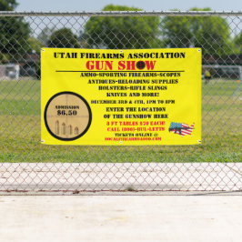 Het algemene Pistool Show Event Gedetailleerd pict Spandoek