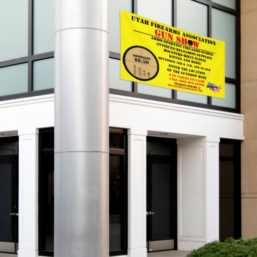 Het algemene Pistool Show Event Gedetailleerd pict Spandoek (Buitenkant Gebouw)