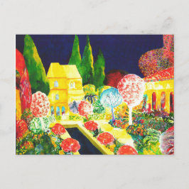 Het Alhambra bij nacht. Briefkaart