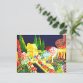 Het Alhambra bij nacht. Briefkaart (Staand voorkant)