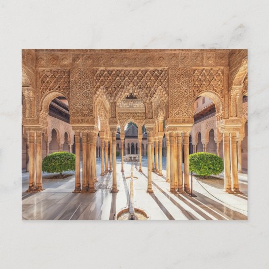 Het Alhambra in Granada Briefkaart (Voorkant)