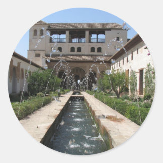 Het Alhambra Ronde Sticker