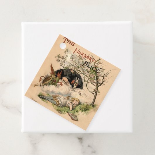 Het Alice 1890 Wonderland Hoesje Bedankjes Labels (In situ)